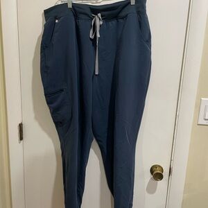 Figs dark harbor high waisted Zamora jogger scrub pants